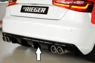 DIFUSOR DEPORTIVO 2 SALIDAS DOBLES RIEGER AUDI A3 8V PREFACELIFT - FULL GAS